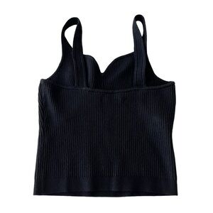 Abercrombie & Fitch Black Ribbed Knit TankTank Top